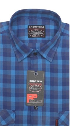 Рубашка мужская хлопок 100 % SH698 BROSTEM полуприт. - фото 11243