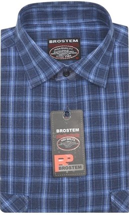 Приталенная рубашка шерсть/хлопок Brostem KA15027B - фото 11627