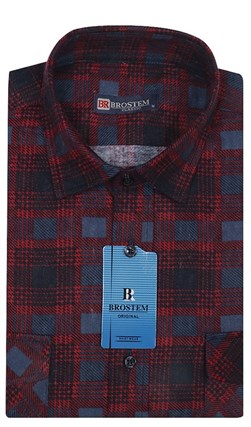 Мужская фланелевая рубашка BROSTEM F98 - фото 11818