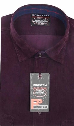 Вельветовая мужская рубашка хлопок 100 % Brostem V21 Z - фото 12122
