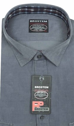 Вельветовая мужская рубашка Brostem V26 Z хлопок 100 % - фото 12134