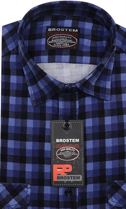 Вельветовая мужская рубашка хлопок полуприталенная Brostem  VT16 - фото 12155