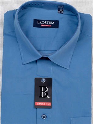 Мужская рубашка большого размера с коротким рукавом BROSTEM CVC45s - фото 12395