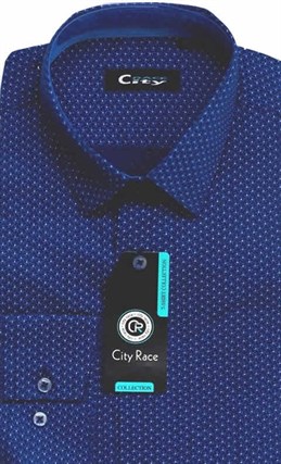 Мужская рубашка CITY RACE BROSTEM приталенная  CR115 Z - фото 12594