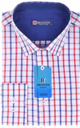 Большая мужская рубашка BROSTEM K6-305g - фото 13812