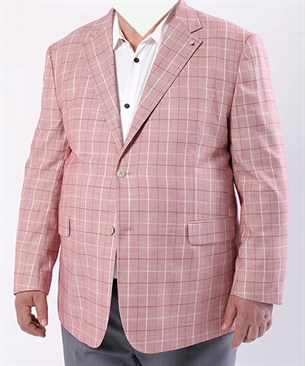 Большой розовый пиджак П-23380 Benafetto - фото 14325