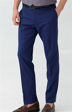 Темно синие классические мужские брюки