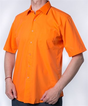Оранжевая мужская рубашка
