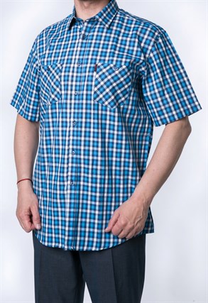 Рубашка мужская хлопок p.L SH665-1s H Brostem - фото 15623