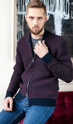 Кофта мужская на молнии 58206 5125