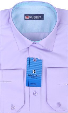 Рубашка из модала и хлопка Brostem 4708-HZ полуприталенная - фото 16369