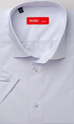 Белая рубашка с коротким рукавом VESTER 72914-66sp-20 - фото 17671