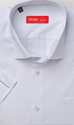 Белая рубашка большого размера короткий рукав