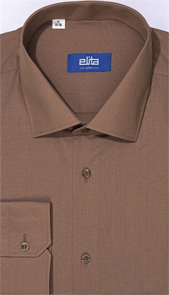 На высоких кофейная рубашка ELITA 684122-15 5966