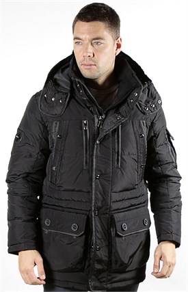 Куртка мужская пуховик RALPH  LAUREN, R505 black - фото 6251