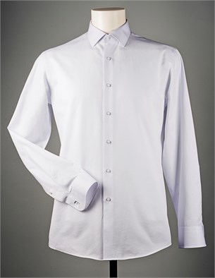 Белая жаккардовая рубашка VESTER 70714S-14 - фото 9672