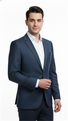 Мужской костюм VALEROSSO SILVER в клетку 5962